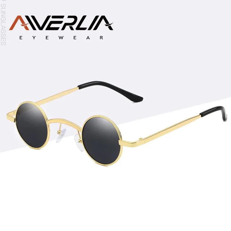 Buy Small Round Polarized Sunglasses for Men Women Classic Circle Metal Frame  Sun Glasses 2 Pack (Gold/Black + Black/Black) at Amazon.in