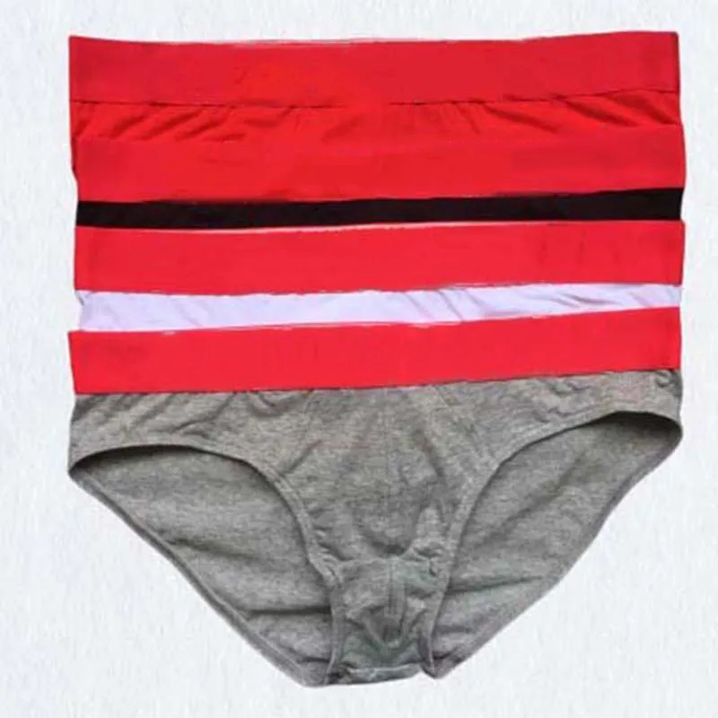 Kod 1076 Män underbyxor bekväma och andningsbara bomull Nya korta underkläder