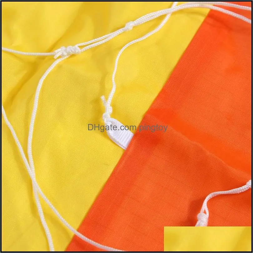 Dual Line Software Parafoil Set Rainbow Kite with Control Bar 30m Nylon Flying Line Power Braid Sailing Kites