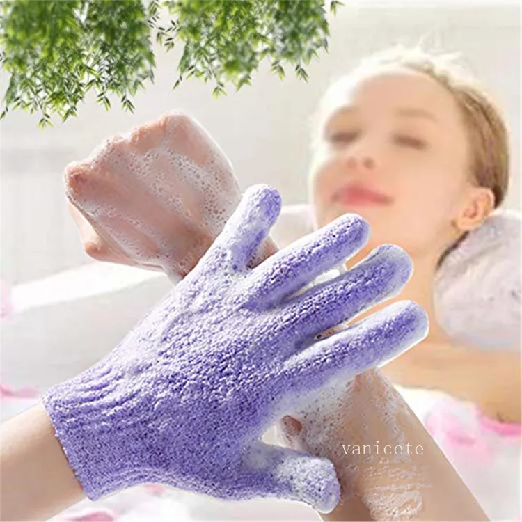 Paire De Gants De Bain Exfoliants Osma - Massage Et Peau Douce - 4 Couleurs Au Choix - Neuf