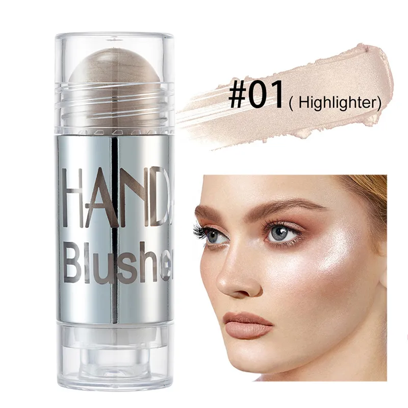 Handaiyan Face Makeup Tightighter Bronzer Contour Cream Shimmer Blush Stick Face Blush Cosmetic