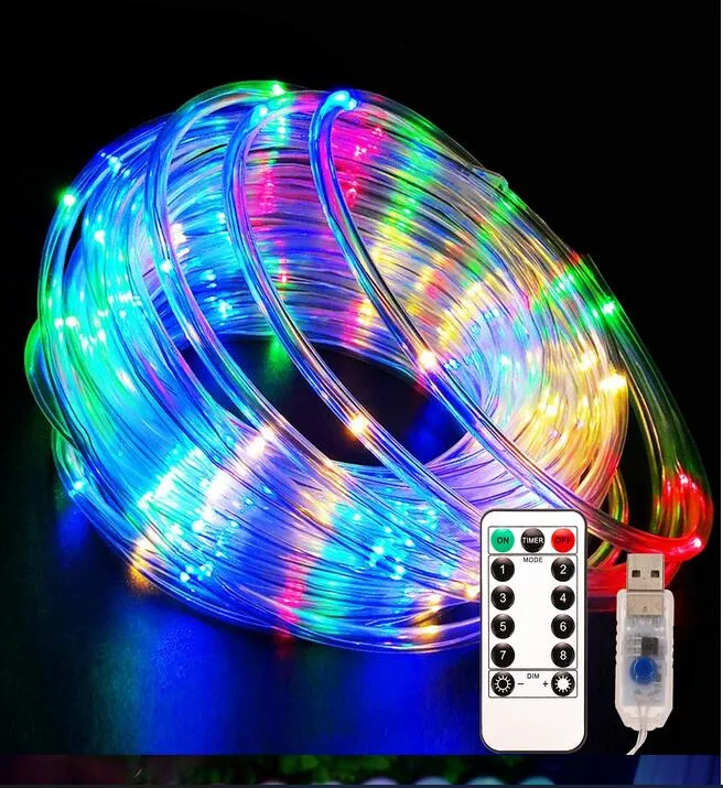 200 LEDs 20 Meter USB Waterproof RGB Remote Control Outdoor Christmas Lighting Garden Decorative