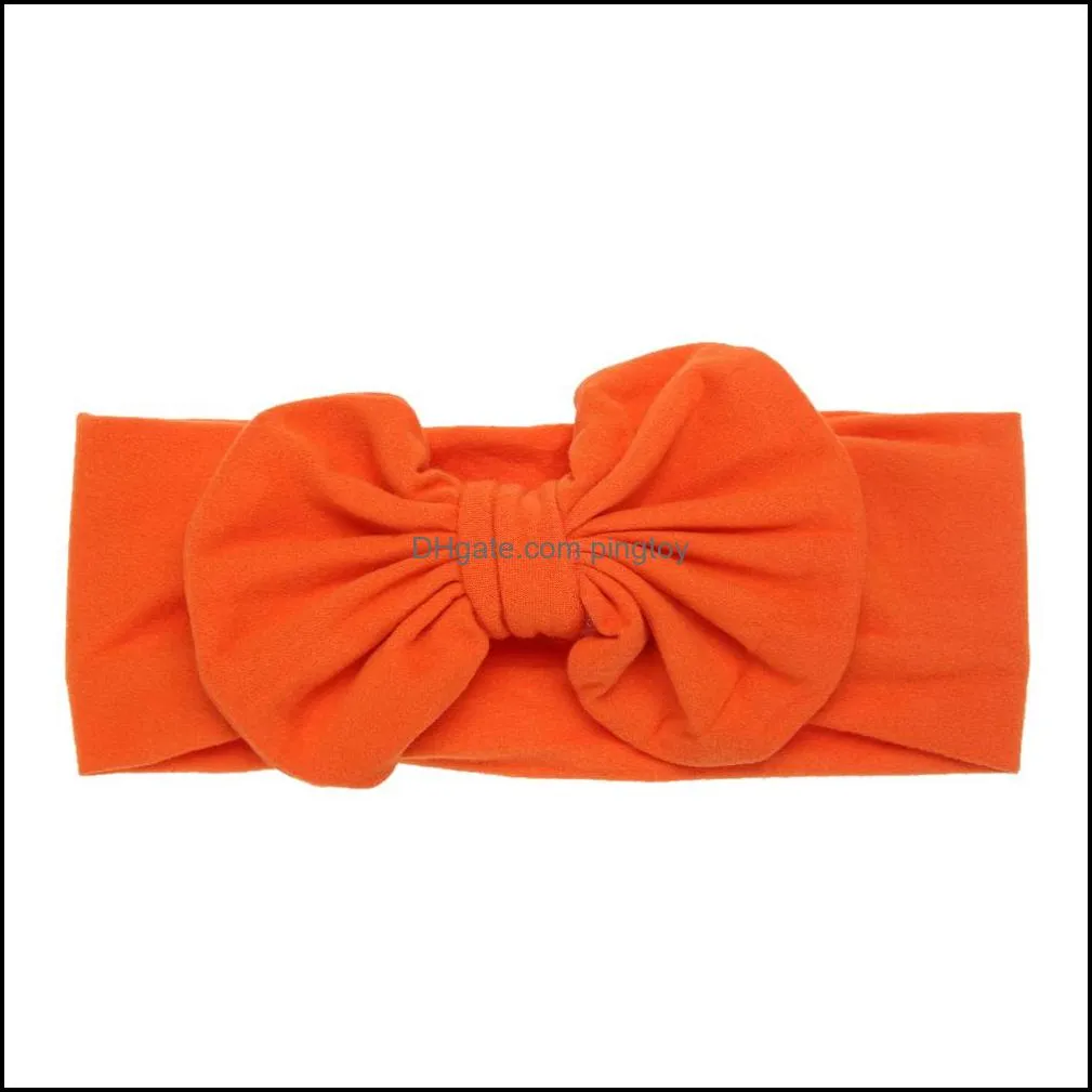 Solid Color Baby Headband Kids Girls Beautiful Bowknot Headband Cute Stretchable Headwear Hairband