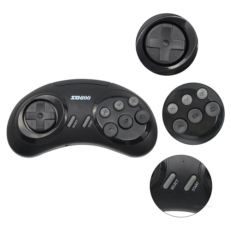 Console de jeu rétro MD Genesis 16 bits pour Sega Genesis, 688 jeux classiques intégrés, manette de jeu vidéo avec TV HD