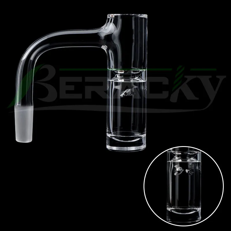 Beracky Pleine Soudure Bord Biseauté Highbrid Auto Spinner Fumer Quartz Banger 20mmOD Mâle Femelle Sans Soudure Terp Slurper Ongles Pour Verre Eau Bongs Dab Rigs