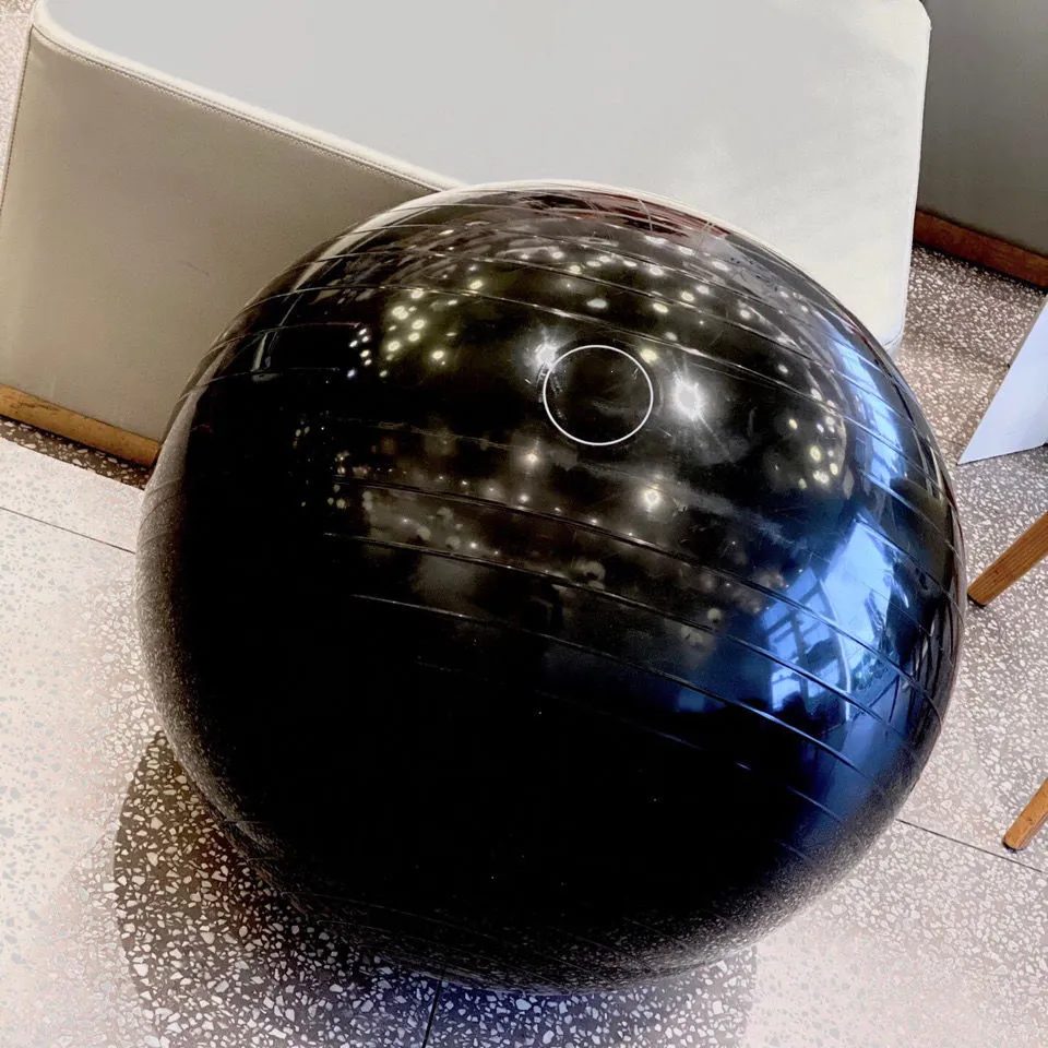 Spalding chan n el bola de yoga preta rele ginásio exercício bolas anti-explosão equilíbrio pilates treinamento de estabilidade fisioterapia292f