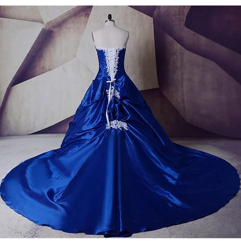 royal blue wedding dresses