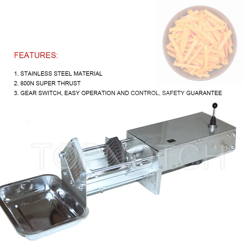 2021 Chips Cutting Machine Coupe-pommes de terre Commercial French Fries Slicing Maker