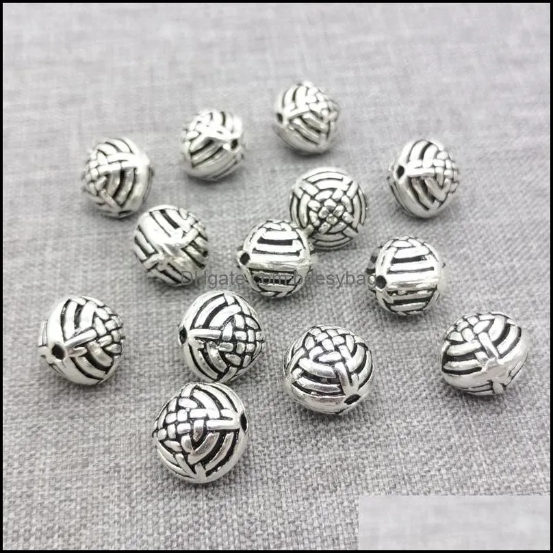 Other 5pcs Of 925 Sterling Silver Knot Hollow Round Beads For Bracelet