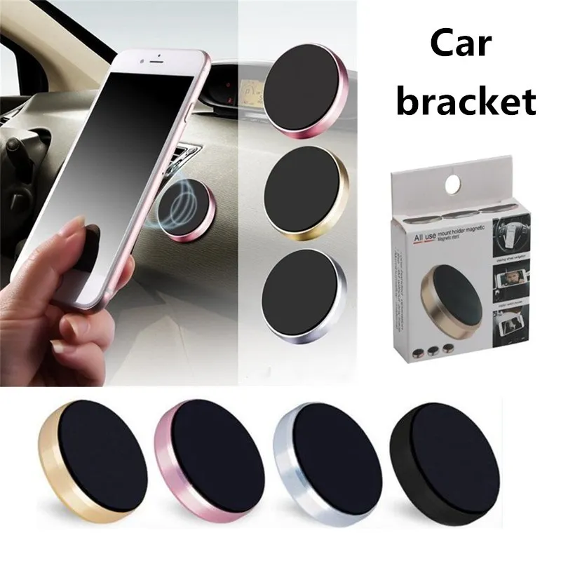 Magnetic cell Phone Holder Car Dashboard Bracket CellPhone Mount Holders Plastic Circular Universal MobilePhone Brackets