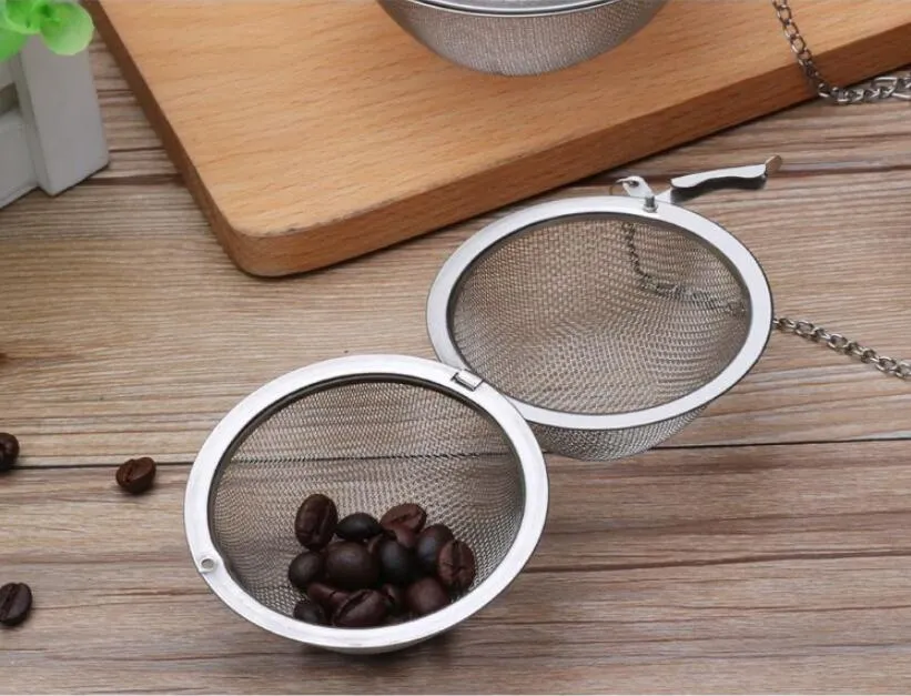 English Tea Strainer Tea Infuser Ball Mesh Loose Leaf Herb Strainer Stainless Steel Secure Locking. E Tea Strainers - Foto 5