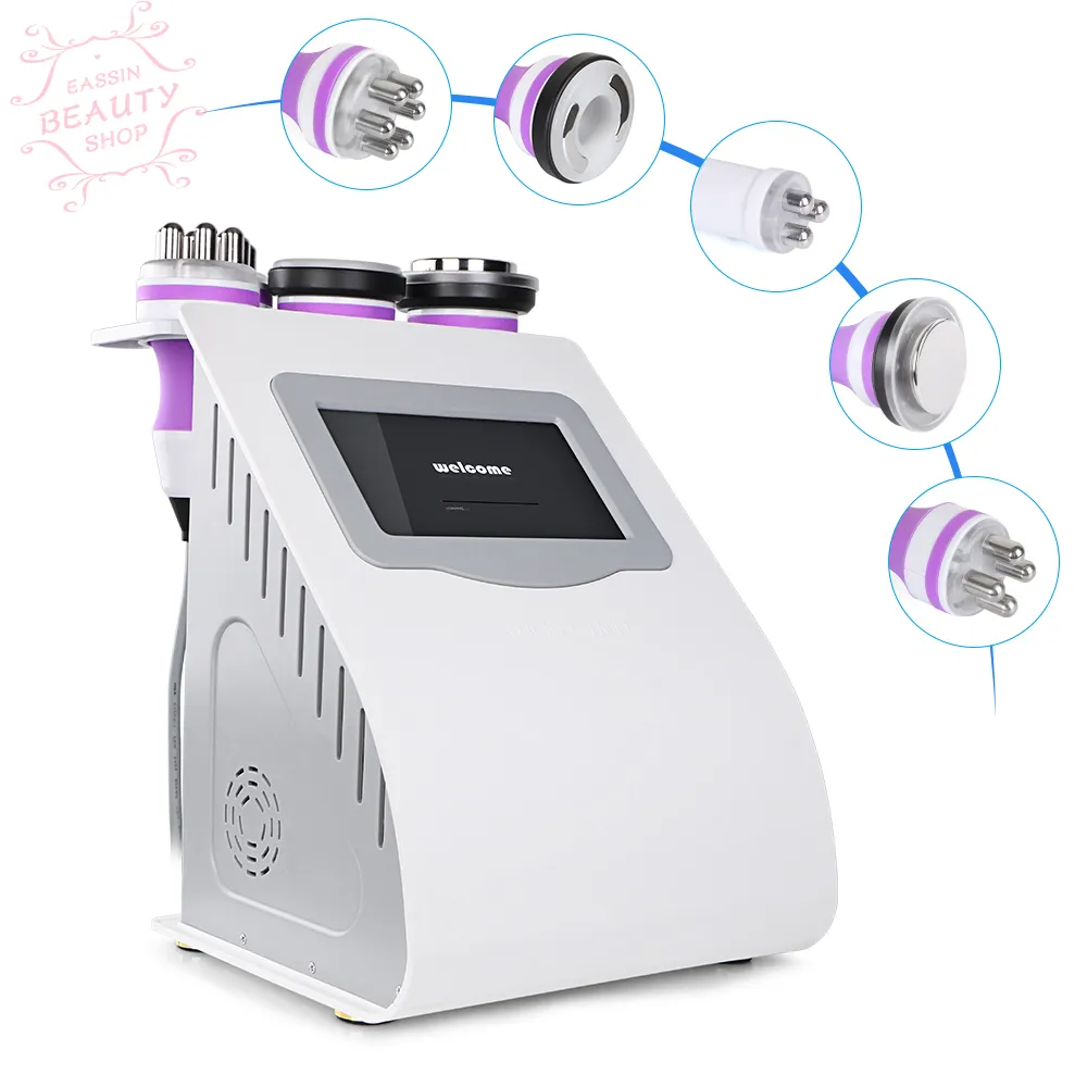 New 5in1 40K Cavitation RF Ultrasonic Weight Loss Vacuum Slimming Cellulite Remove Skin Machine For Spa