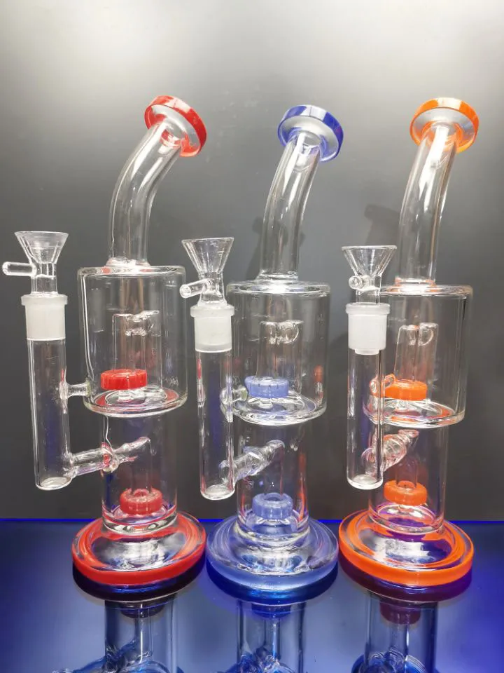 Recycler Glass Bong Dab Oil Rig Bongs Cyclone Recycling Water Pipe