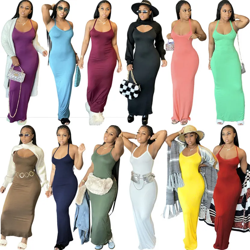 Plus size 3XL Summer Women one-piece dress sexy slip dresses skinny solid color stretchy dress bigger size skirt sexy package hip skirt 4608