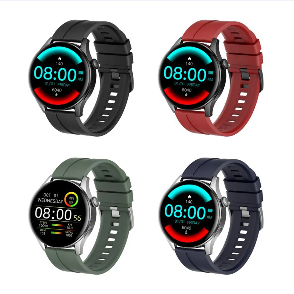 DW3 relógios inteligentes pulseira para Android Ios Bluetooth Fitness Tracker Silicone Strap Card Heart Sportwatch com caixa de varejo
