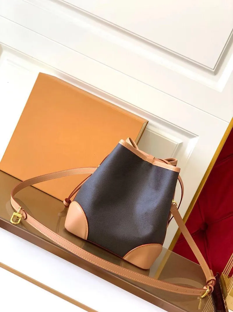 TOP Quality Designer NOE PURSE Handbags Luxury Genuine Leather Messenger bags Women Shoulder Bag Mini Bucket Handbag 12cm/23cm Fashion Drawstring Women's Pures