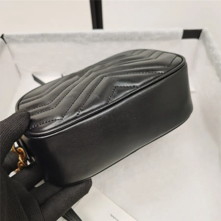 Wholesale genuine leather camera bag purse fashion shoulder bag cowhide handbag presbyopic card holder purse evening bag messenger women