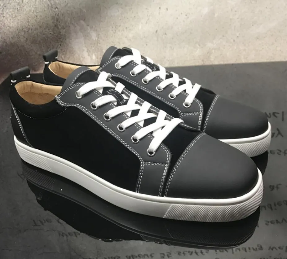 Cuero de vaca + cuero de gamuza cosido zapatos casuales clásicos de lujo Unisex pisos con cordones para hombres al aire libre zapatillas de deporte de cabeza redonda zapatillas suaves