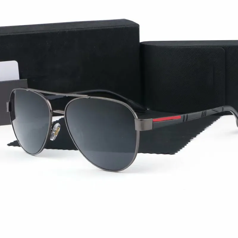 luxury Oval sunglasses for men designer summer shades polarized eyeglasses black vintage oversized sun glasses of women male sunglass with box