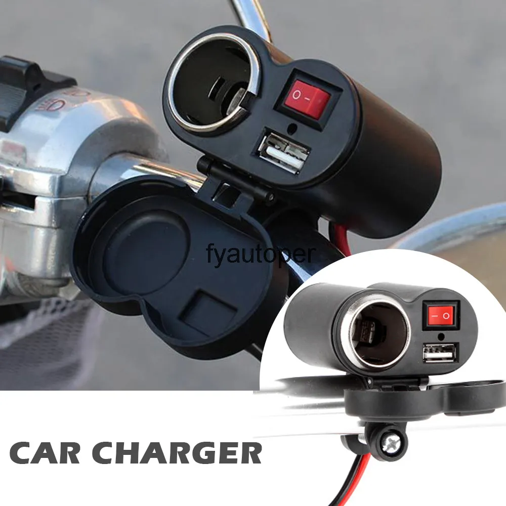 motorbike cigarette lighter USB Power 12V 24V Waterproof Motorcycle/Bike... From Fyautoper, $7.1