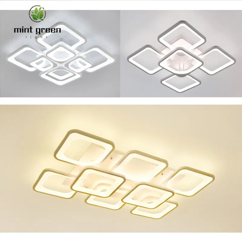 Потолочные светильники светодиодные люстра для гостиной кухня современная 5 квадратных люстр 220 В осветительные светильники