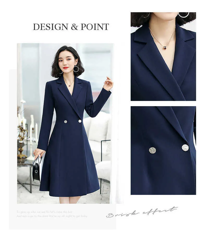 blue dress shoe laces Custom Women's Blue Three Button Flare Wool Blend Coat main image 1