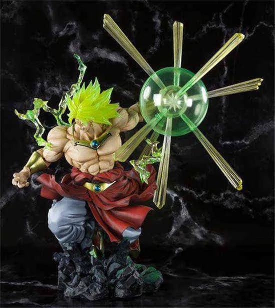 23CM Anime japonés Super: Broly PVC figura de acción juguete adulto estatua colección modelo muñeca niños regalos de navidad H1105