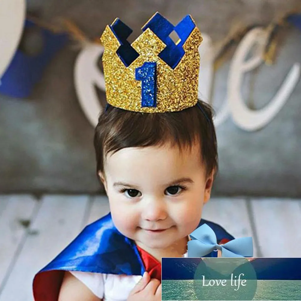 Glitter Prince Crown Gold Baby 1st 2nd 3rd Year Old Birthday One Boy Baby  Beanie Hat Baby Shower Birthday Party Decoration Photo Props From Wearnice,  $3.33