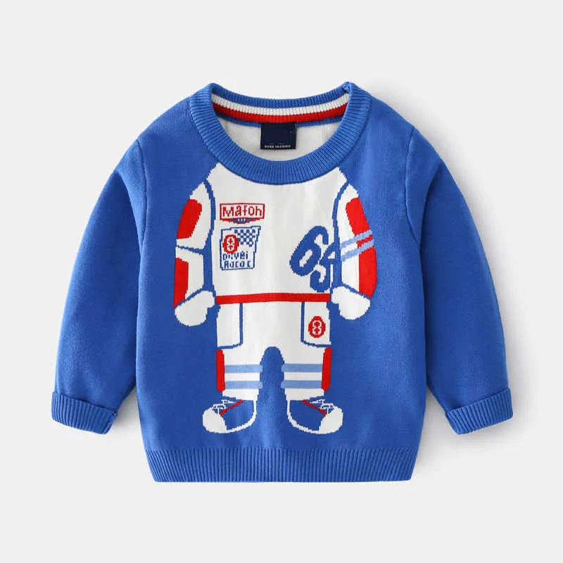 Pull d'astronaute en coton pour enfants, pull à Base Double rembourrée pour garçon, Y1024, nouvelle collection automne hiver 2021