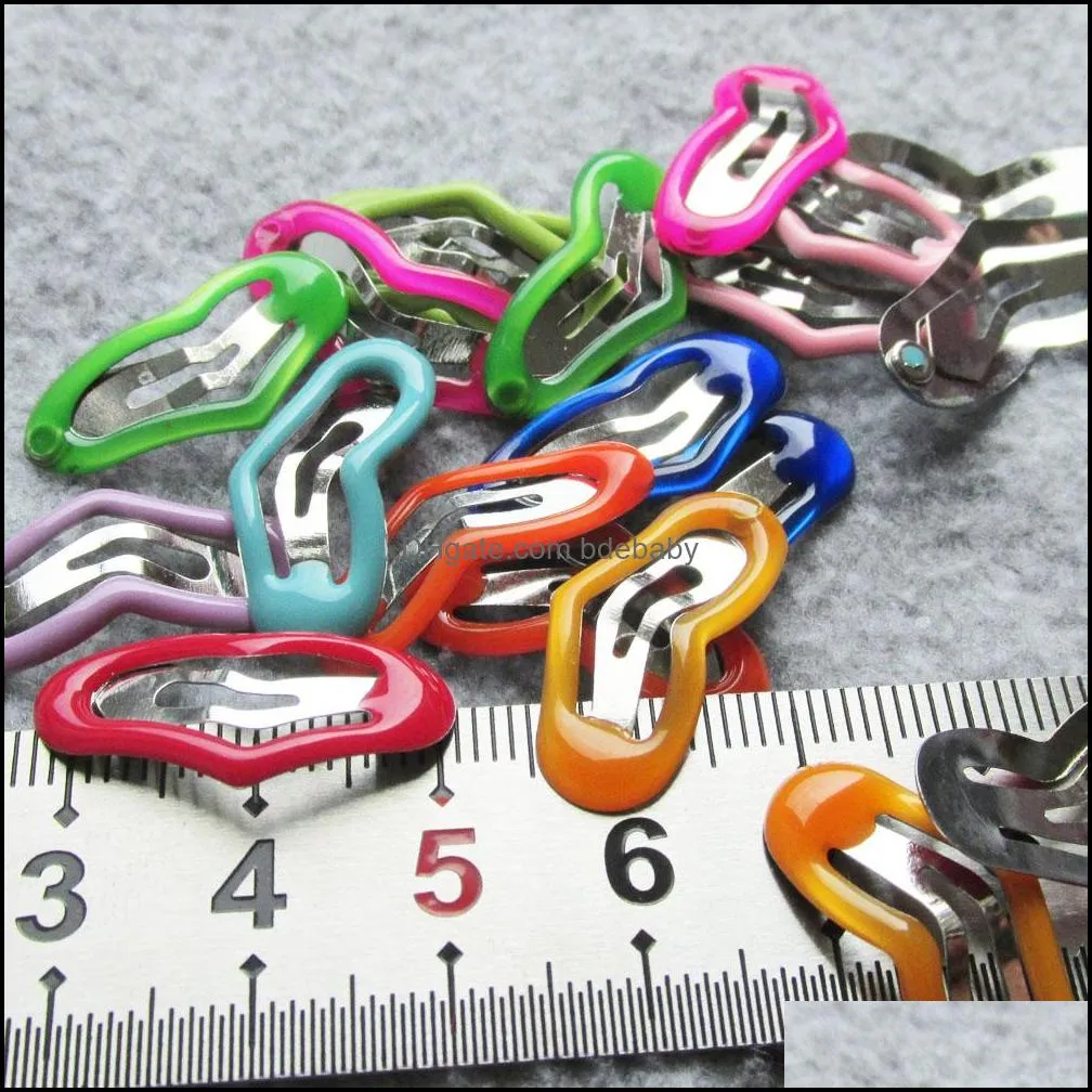 100pcs/lot heart shape Drip processed pet puppy cat hair clips Pet hairpins Children hair clips