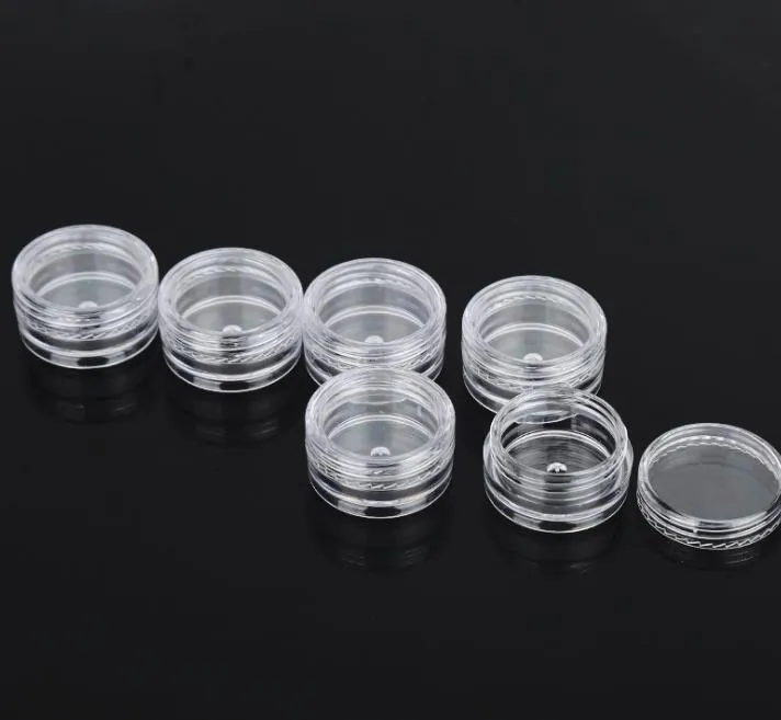 10 Gram Jar,10 ML Jar, Cosmetic Sample Storage Containers New Plastic Empty Black Lid For Make Up Eye Shadow Creams Lip Balm