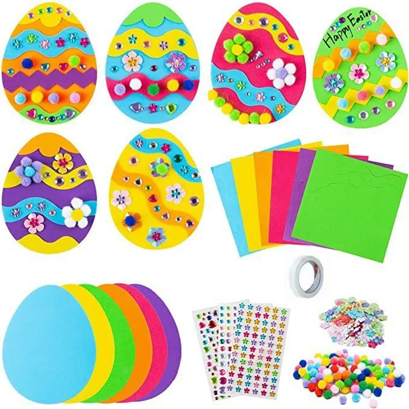 Easter Craft Supplies Onlines Foam Stickers Set DIY Kids Felt