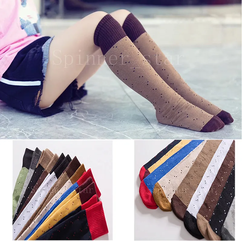 Kids socks Fashion Spring Autumn Candy-colored Letter Pile Kids Socks Trend Cotton Athletic Long Stock