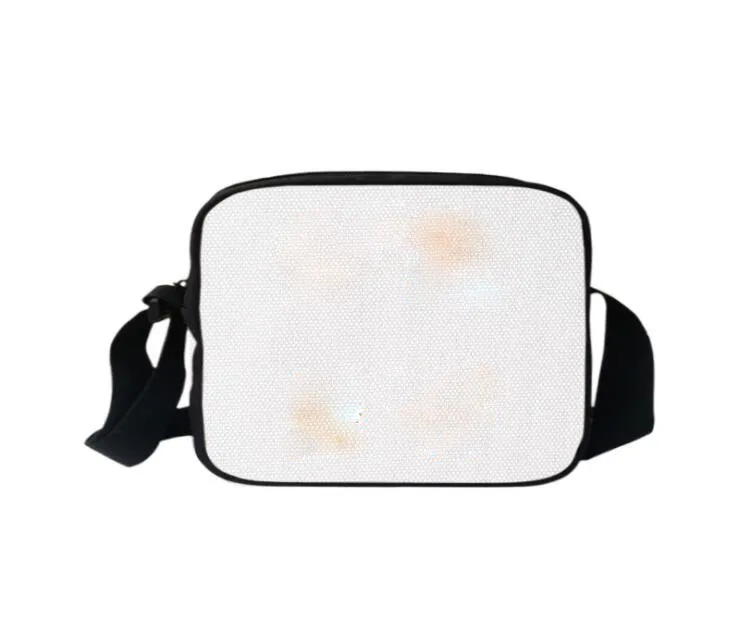 5pcs torby komunikatorowe Niestandardowy obraz DIY Białe puste Oxford przekrój Oxford Duża pojemność torba krzyżowa