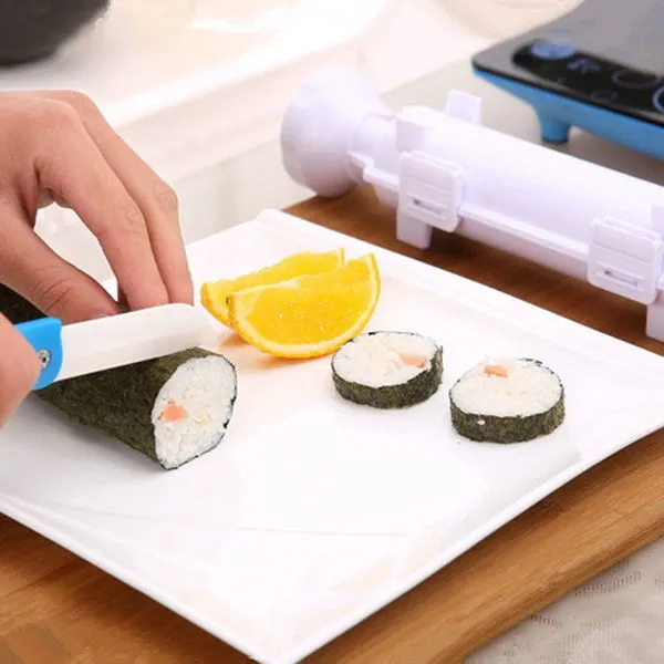 Amandsyl Sushi Maker Fai da Te Sushi Maker Kit Stampo per Palline di Riso Facile Sushi Maker Rullo Sushi Maker Kit Sushi Set di Rotoli di Riso
