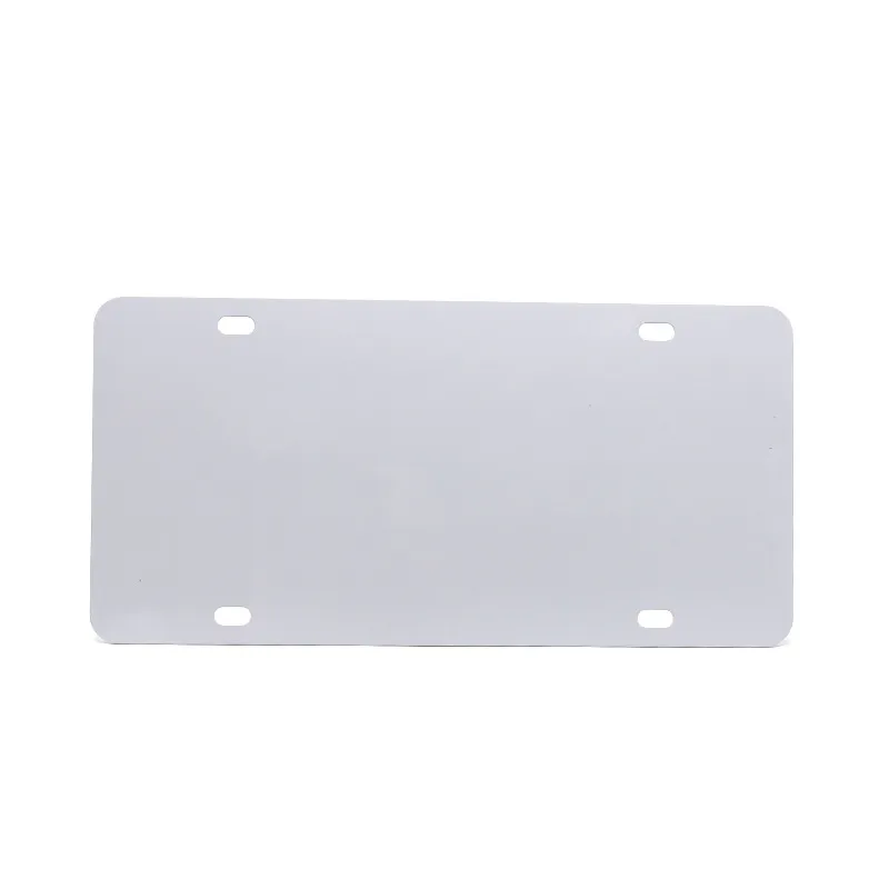 Personalized Decoration Sublimation Blank 4 Hole Metal License Plate Creative Heat Transfer DIY Gift Party Supplies
