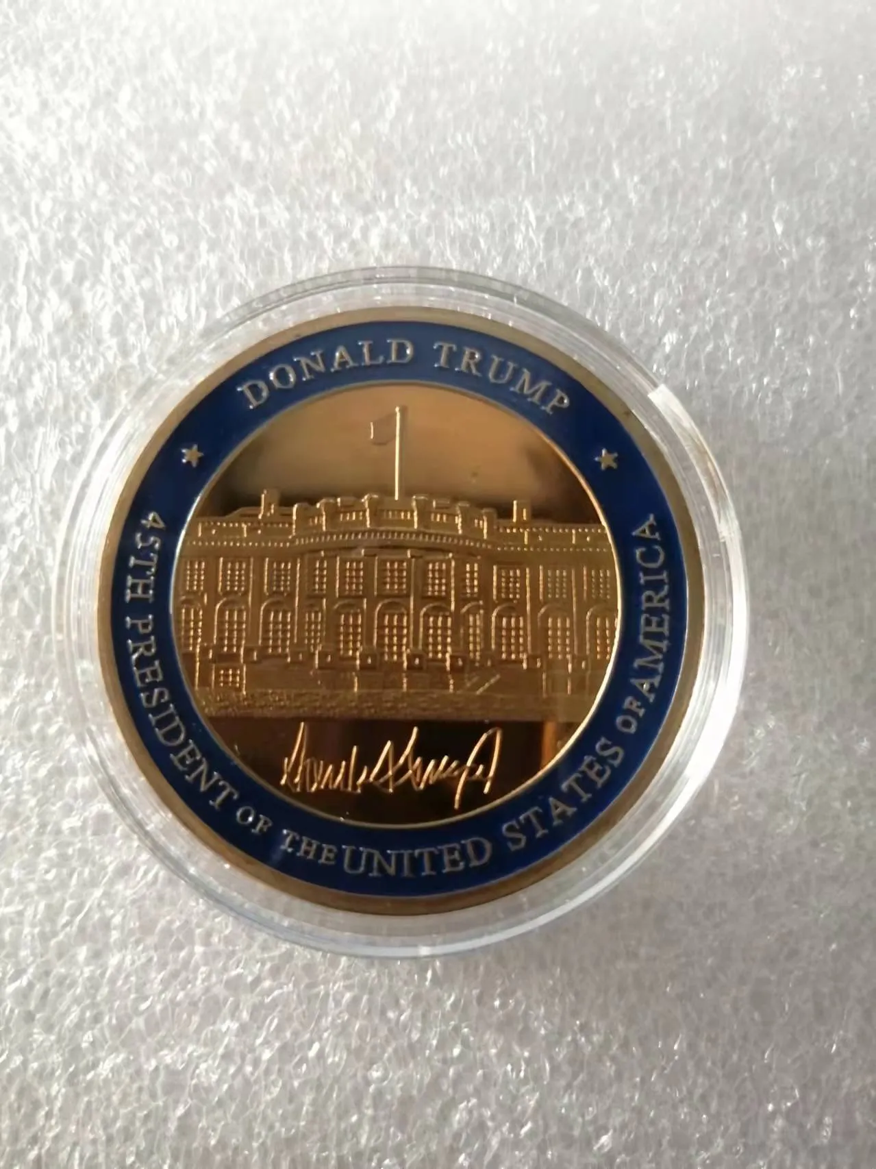 Gåva USA: s president Trump White House Memorial Challenge Coin Collection Coin