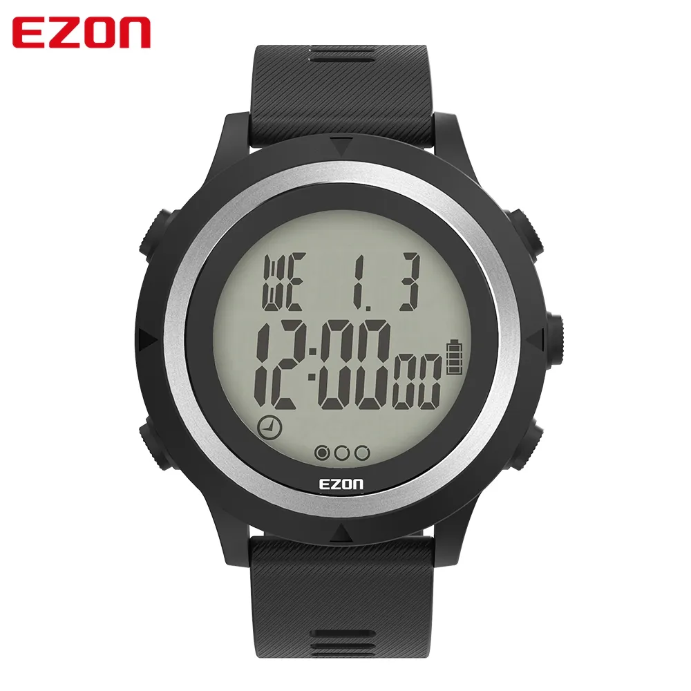 Cyfrowy Zegarek Sportowy GPS z optycznym monitorem serca Krokomierz Calorie Counter Chronograph 50m Wodoodporny