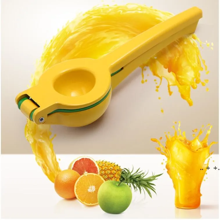 Metal Citron Lime Squeezer Handheld Kök Tools Citruspress Rostfritt Stål Manual Juicer Hushållsgivare RRB11641