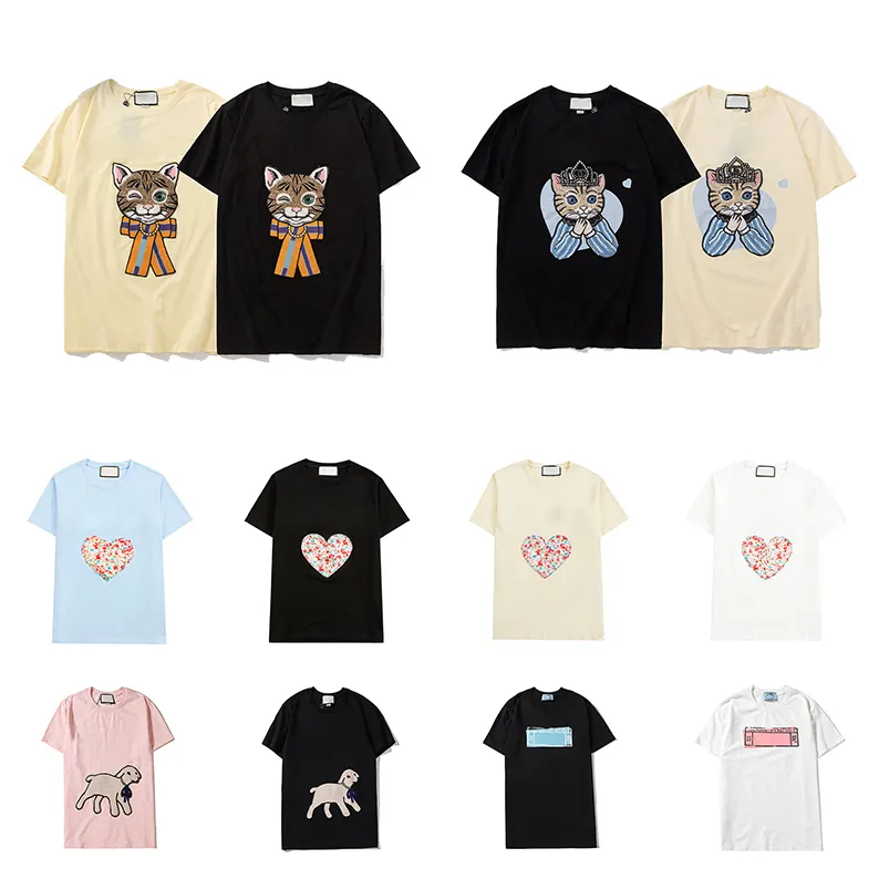 21ss レディースメンズ Tシャツファッションレタープリント半袖レディ Tシャツカジュアル服女性の Tシャツ衣類