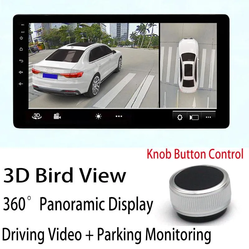 Caméras de recul de voiture Capteurs de stationnement 360 BirdView Panorama Caméra avant / côté gauche / côté droit / arrière Enregistreur de conduite Système de vision nocturne 3D