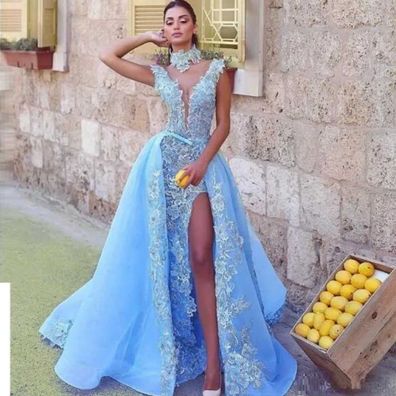 Vestido Largo A La Moda Para Mujer Sexy Elegante Con Abertura