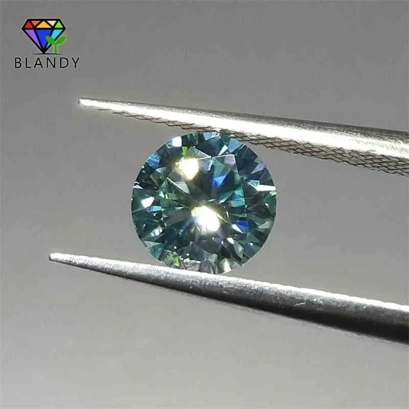 3.0mm à 11mm couleur bleue moissanites rond brillant coupe sic matériel pierre lâche pour bijoux