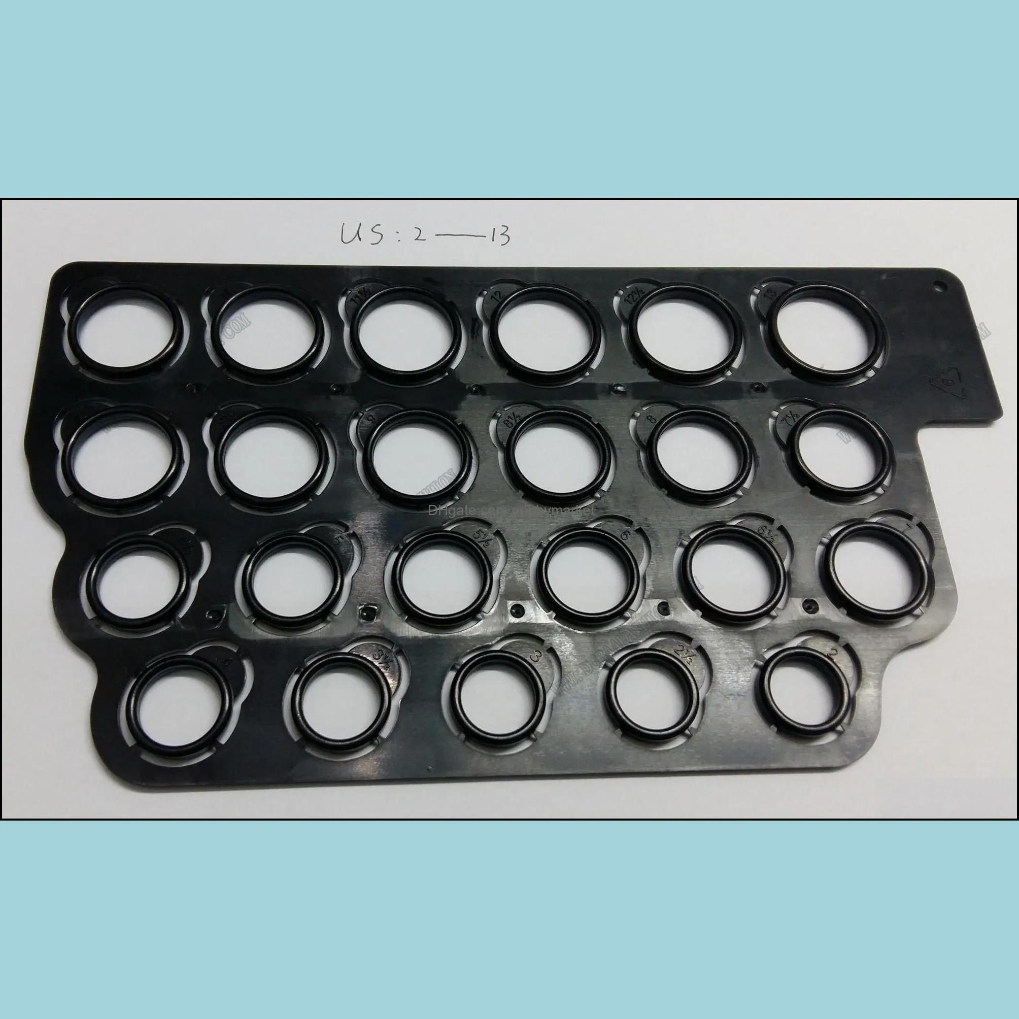 US Size 2-13 Ring Sizer Set Accurate Finger Sizing Gauge, Jewelry Making  Tool, Removable Bands, Convenient Measurement Template