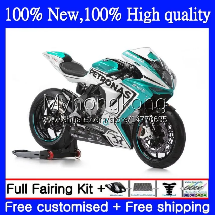 OEM-общеизлияние для MV Agusta F4 R312 750S 1000 R 750 CC S 1000CC 05-06 Bodywork 6NO.11 312R 750R 1000R Cowling 312 1078 S 05 06 MA Cyan White New MV F4 2005 2006 Набор тел.