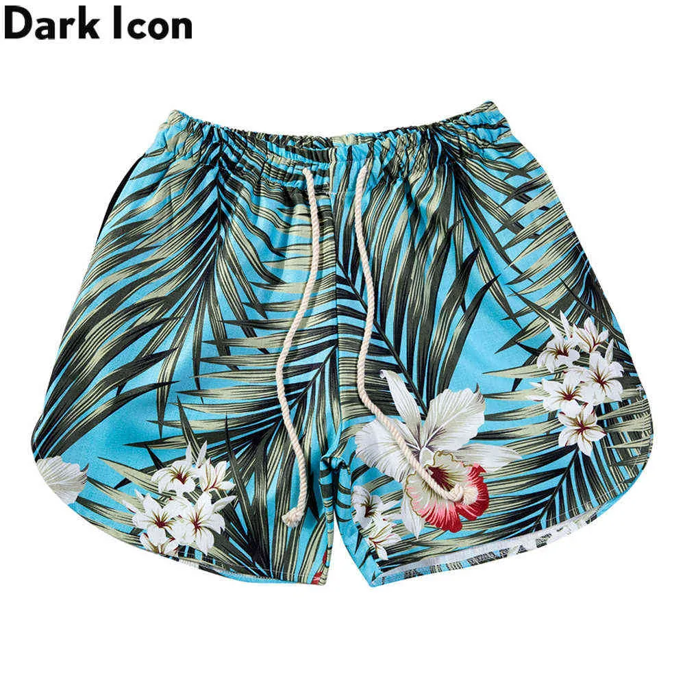 Floral Beach Shorts Mannen Elastische Taille Holiday Beach Shorts Hawaiian Heren Shorts 210603