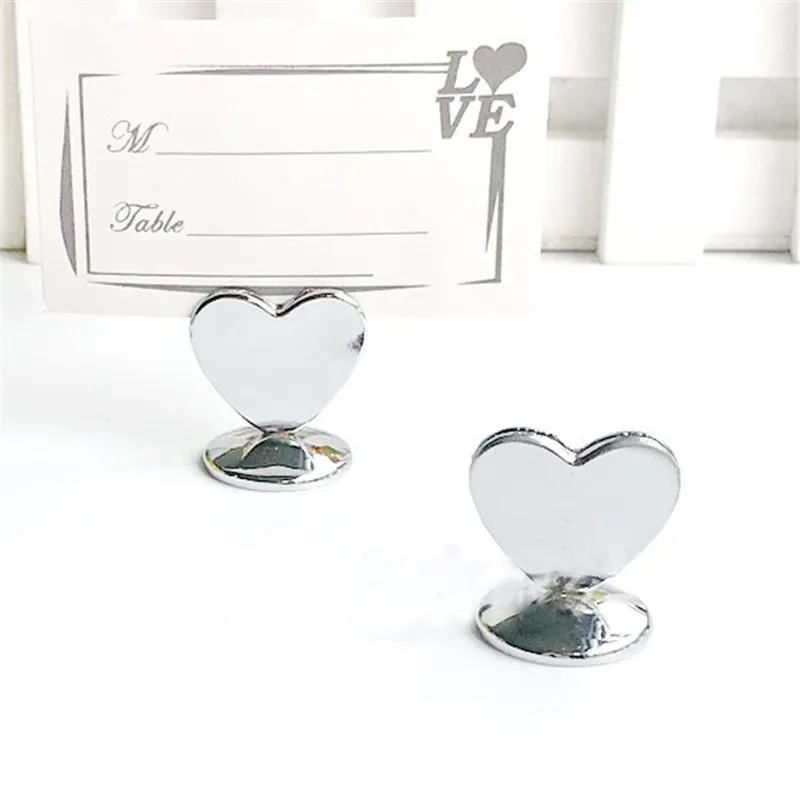 Place Card Holder Seat Number Holder Wedding Event Photo Place Name Table Card Heart Holder Wholesale YQ00815