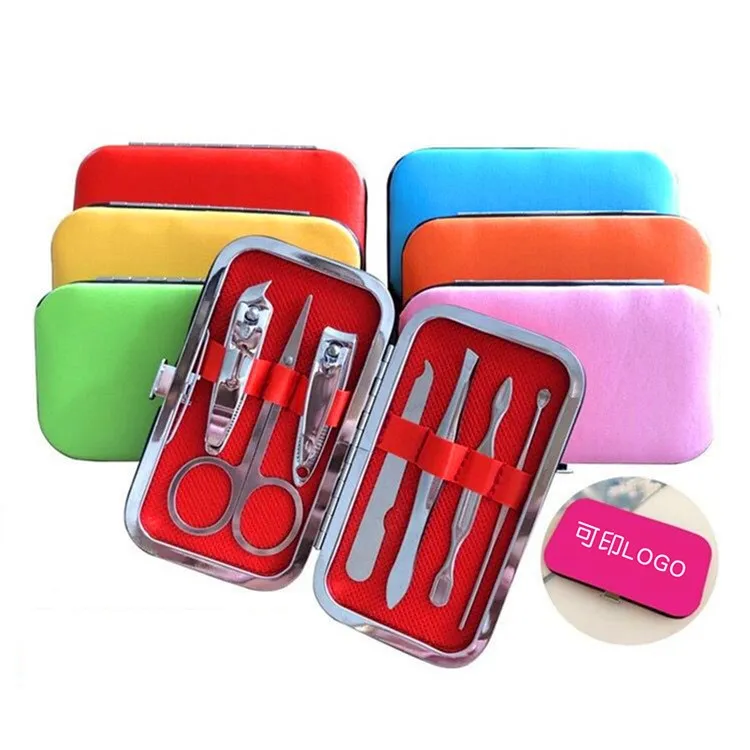 7PC / SET Nail Clippers Set Manicure Set Full uppsättning av nagelklippare Skönhetsverktyg Nail Clippers XY342