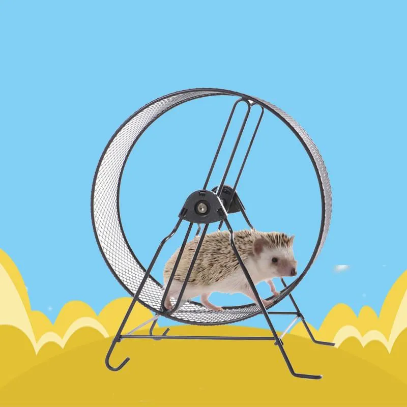 Roue de course silencieuse en métal pour petits animaux 25cm/32cm Hamster hérisson écureuil et autres roues pour animaux de compagnie peuvent être utilisées dans des Cages