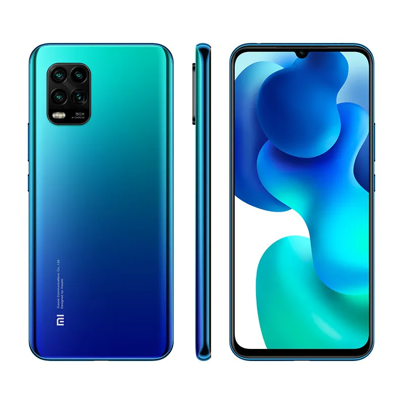 Téléphone portable d'origine Xiaomi Mi 10 Lite Mi10 5G 8 Go de RAM 128 Go 256 Go de ROM Snapdragon 765G 48.0MP HDR NFC Android 6.57" AMOLED Plein écran ID d'empreintes digitales Visage Smart Cell Phone